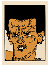 Egon Schiele Otoportre - Art Print